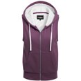 thumbnail image 1 of MixMatchy Women's Sleeveless Sherpa Lining Zip Up Cozy Vest, 1 of 5