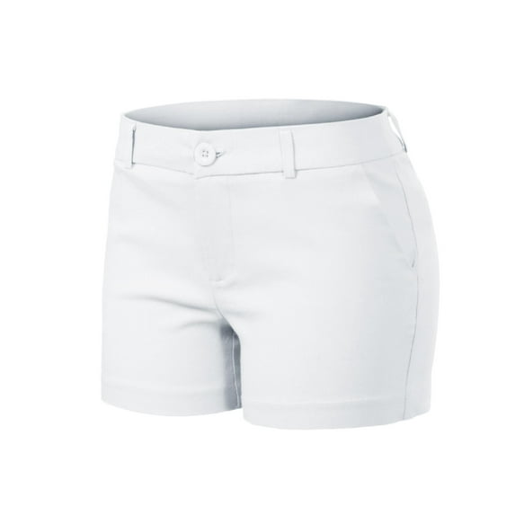 MixMatchy Women's Slim Comfort Mid Rise Comfy Office Shorts