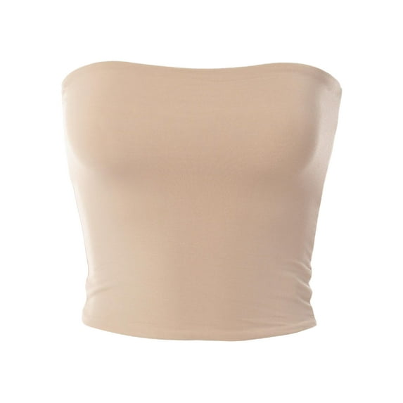 MixMatchy Women's Soft Rayon Jersey Tube Top
