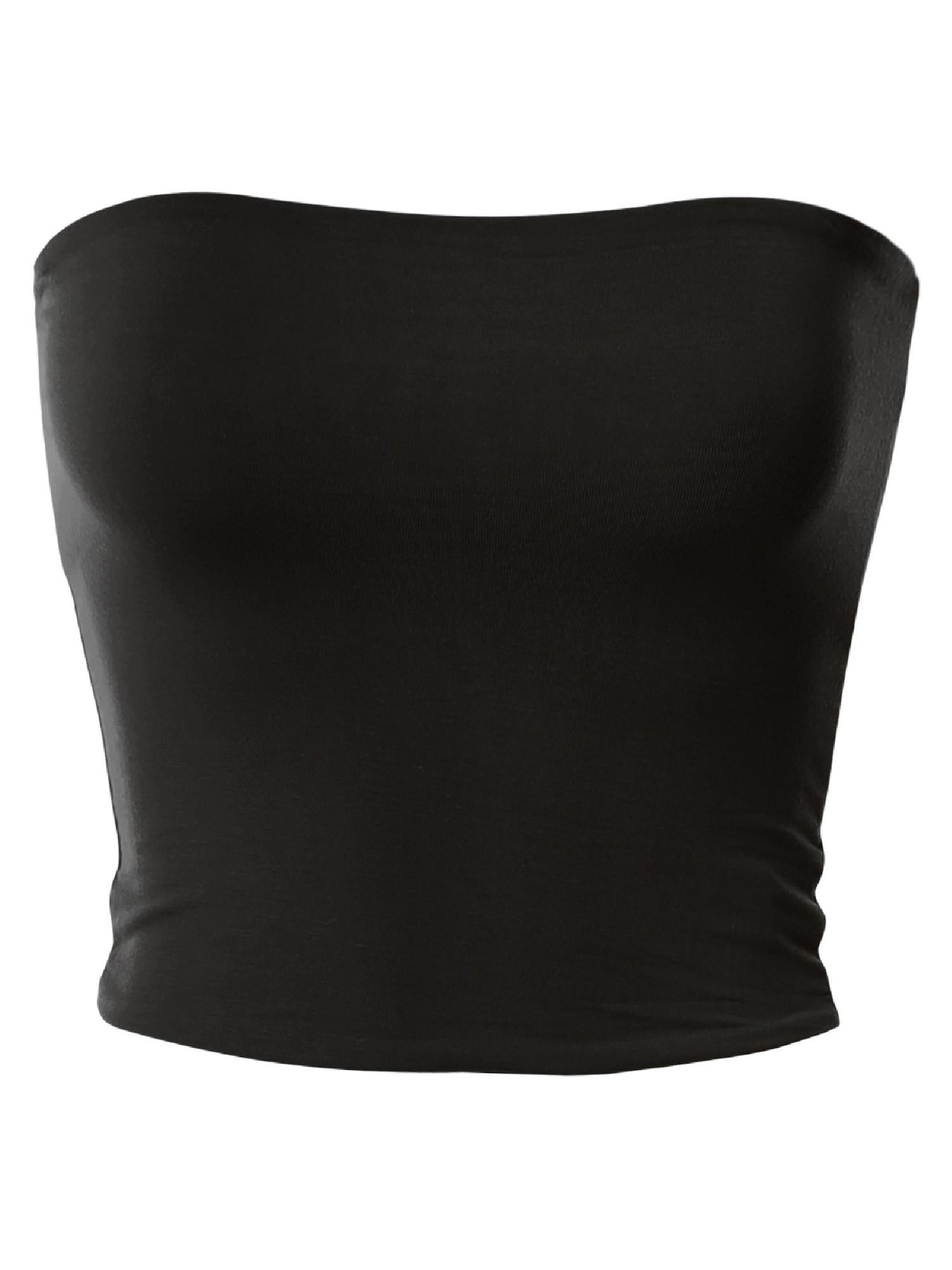 MixMatchy Women's Soft Rayon Jersey Tube Top - Walmart.com