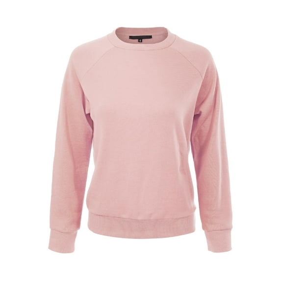 MixMatchy Women's Soft and Comfy Basic Pullover Crewneck Fleece Sweatshirt