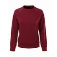 thumbnail image 1 of MixMatchy Women's Soft and Comfy Basic Pullover Crewneck Fall Sweatshirt, 1 of 4
