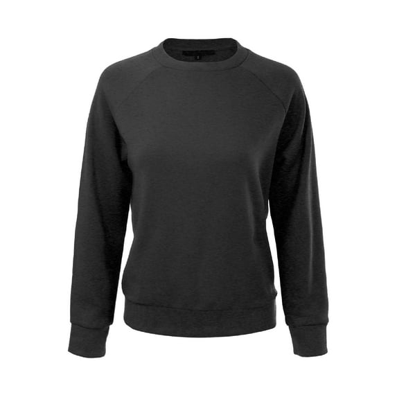 MixMatchy Women's Soft and Comfy Basic Pullover Crewneck Fleece Sweatshirt