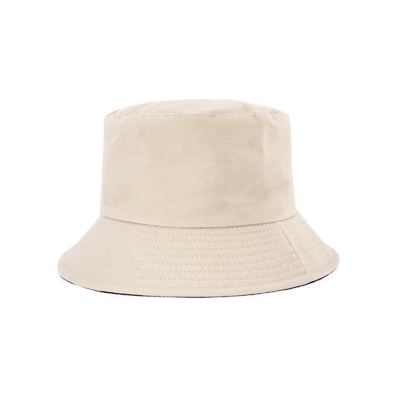 MixMatchy Women's Solid Fashion Plain Smooth Reversible Bucket Hat