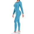 thumbnail image 1 of MixMatchy Women's Solid Scrunch Butt Active Leggings Zip Up Jacket Set Workout Yoga Outfit, 1 of 5