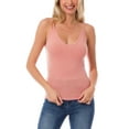thumbnail image 1 of MixMatchy Women's Solid Sleeveless Rib Knit Scoop Neck Stretch Tank Top, 1 of 5
