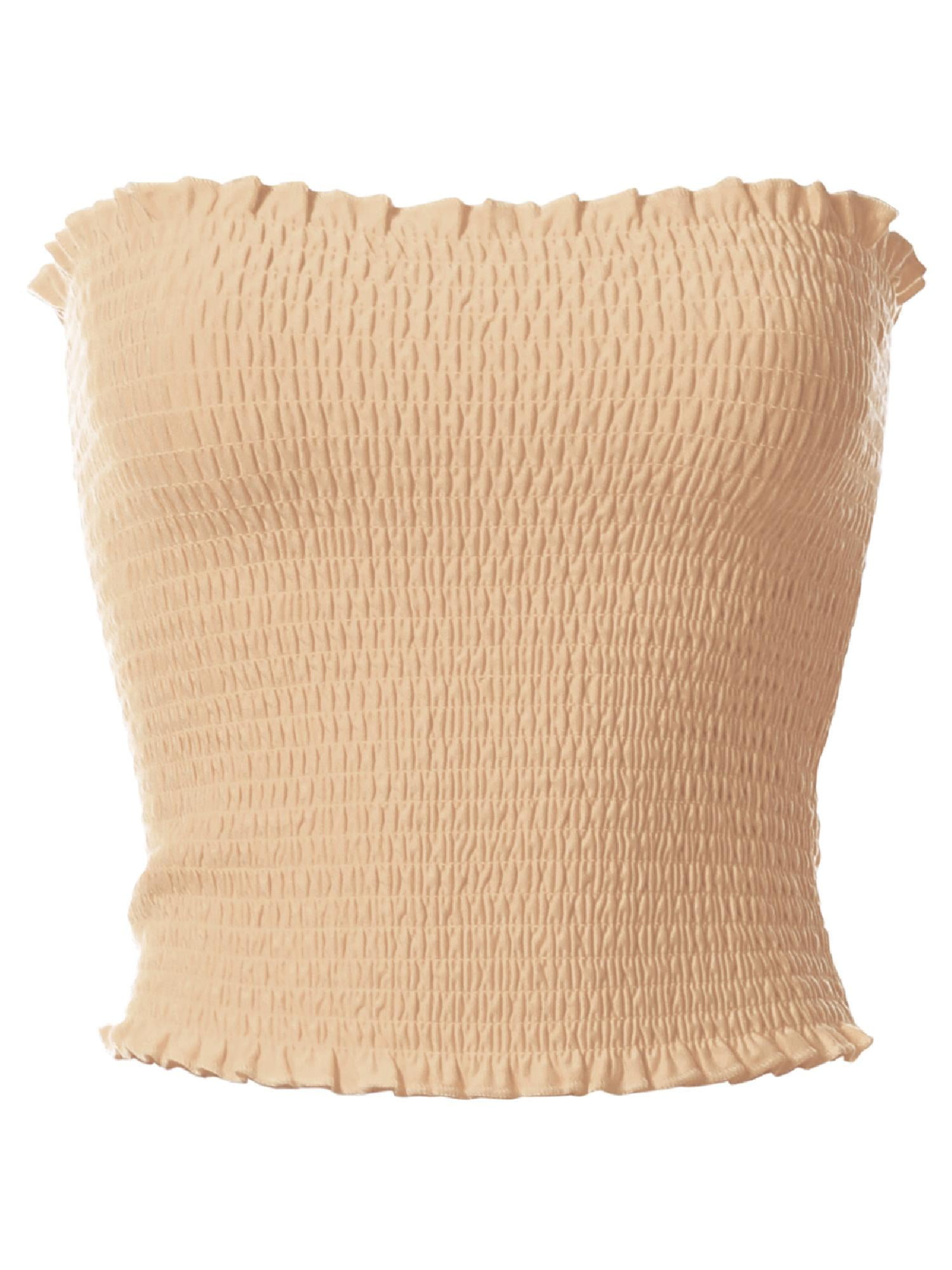 MixMatchy Women's Solid Smocked Tube Top - Walmart.com