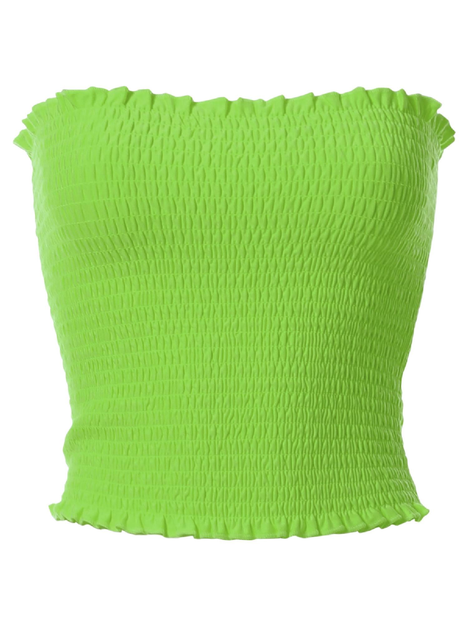 MixMatchy Women's Solid Smocked Tube Top - Walmart.com