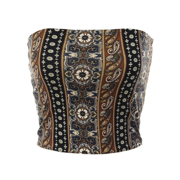 MixMatchy Women's Ultra Comfortable Knit Crop Tube Top