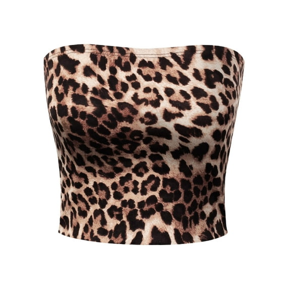 MixMatchy Women's Ultra Comfortable Knit Crop Tube Top