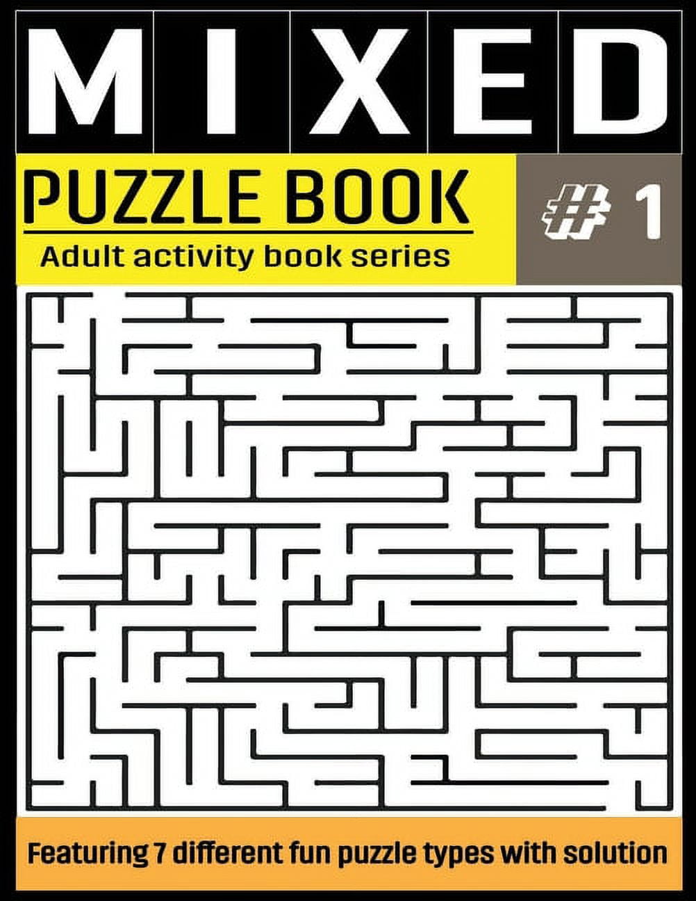 Mixed Activity Puzzle Book Series for Adults Mixed Puzzle Book