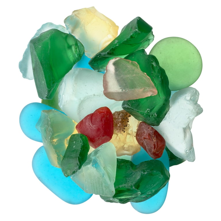 Mixed Aqua Sea Glass Gems By Ashland