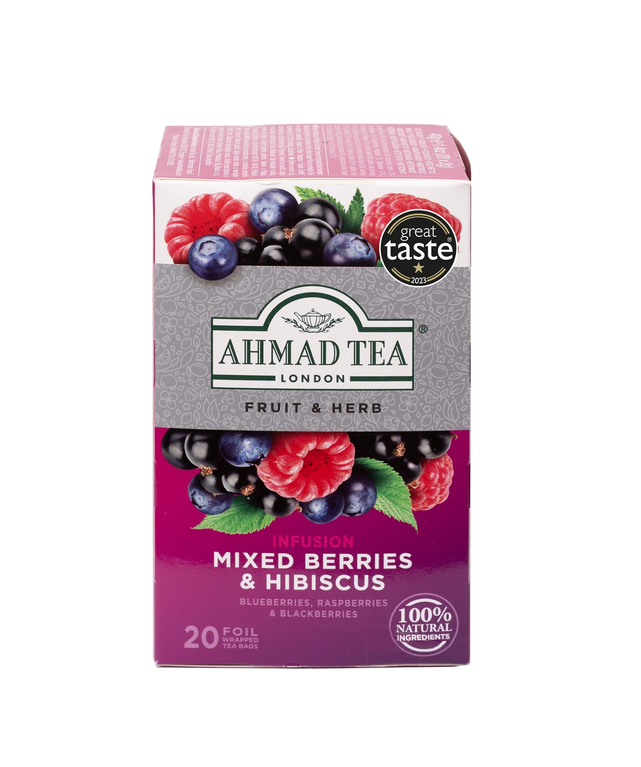 , Mixed Berries & Hibiscus, 20 Count (Pack Of 6)