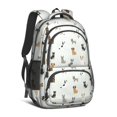 thumbnail image 1 of Mixed Breed Dog Beige Pattern Cute School Backpack Bag with Padded Back and Adjustable Shoulder Straps 16.9 X 12.6 X 5.9 Inches, 1 of 5
