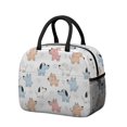 thumbnail image 1 of Mixed Breed Dog White Pattern Insulated Leakproof Lunch Box for Work, Lunch Bag for Women Men, Loncheras Para Mujer for Beach Travel Picnic Camping, 1 of 6