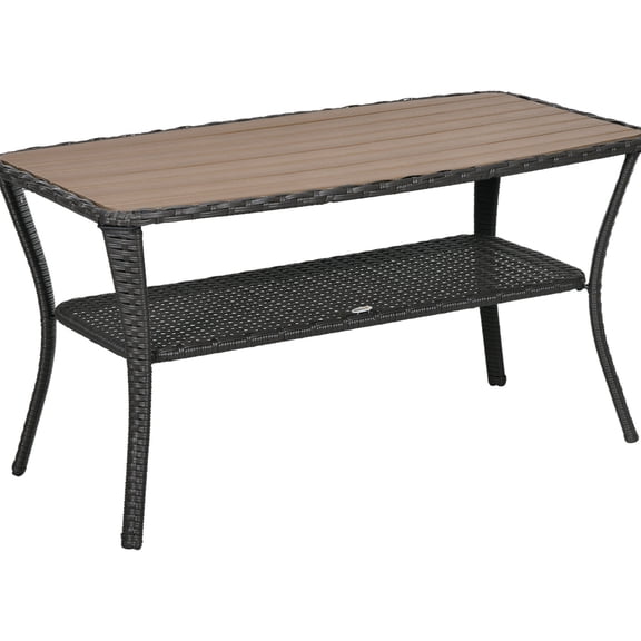 Mixed Brown Steel - Convenient Storage Function - Outdoor Patio - Organize Magazines and Books