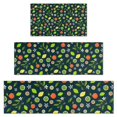 thumbnail image 1 of Mixed Citrus Fruit Leaves DarkGreen Pattern Kitchen Rugs Sets Of 3,Kitchen Runner Rugs Non Skid Washable,Decorative Kitchen Floor Mats for Kitchen,Sink,Laundry,17"x30"+ 17"x47" + 17"x59", 1 of 6