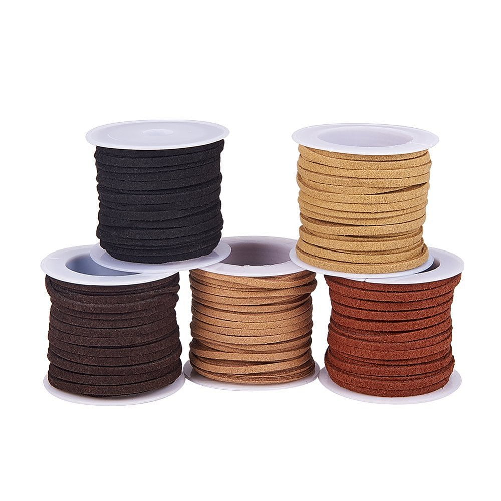 Mixed Color Lace Faux Leather Suede Cord Faux Suede Lace Beading Craft ...