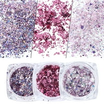Mixed Color Platinum Shards Mixed Laser Nail Glitter