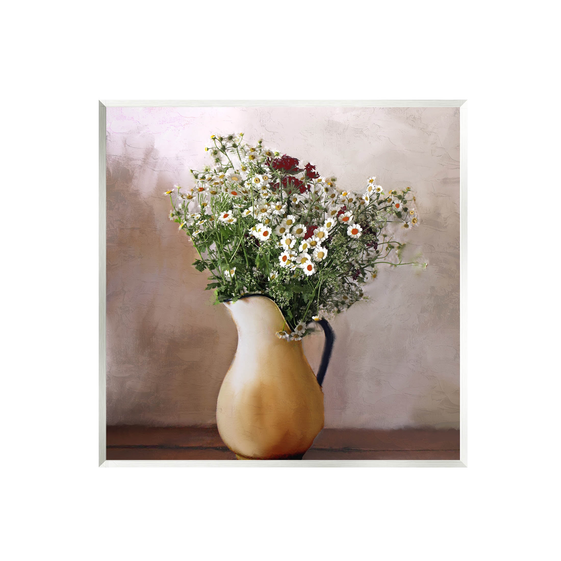 Mixed Daisy Bouquet Still Life Botanical & Floral Graphic Art Unframed Art Print Wall Art