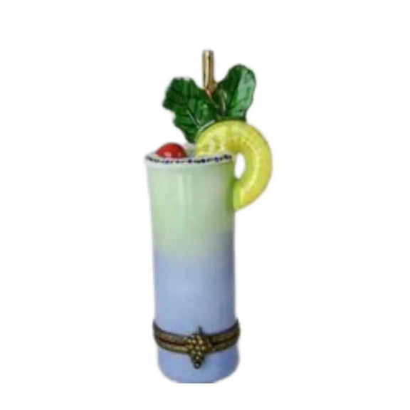 Rare Retired Mixed Drink Pineapple Porcelain Limoges Box Limoges Box Porcelain Figurine