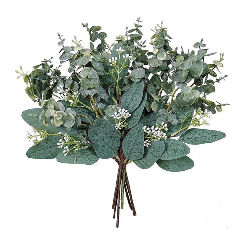 Mixed Eucalyptus Leaves Stems Bulk Artificial Eucalyptus Leaves Sprays