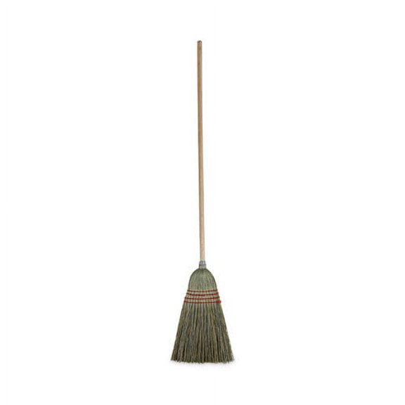 Mixed Fiber Maid Broom, Mixed Fiber Bristles, 55" Overall Length, Natural, 12/carton | Bundle of 2