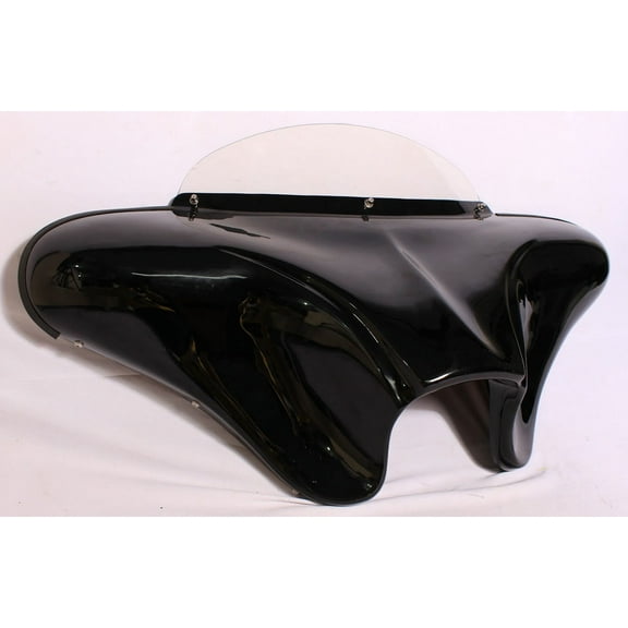 Mixed Fiberglass ABS DOUBLE DIN Batwing Fairing Windshield For Harley Dyna Wide Glide FXDWG Dyna Street Bob FXDB