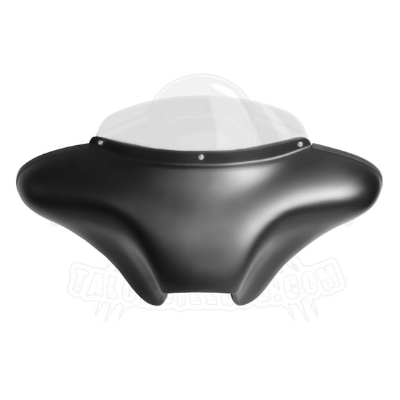 Mixed Fiberglass ABS DOUBLE DIN Batwing Fairing Windshield For RIDLEY MOTORCYCLE AUTO-GLIDE ALL YEARS