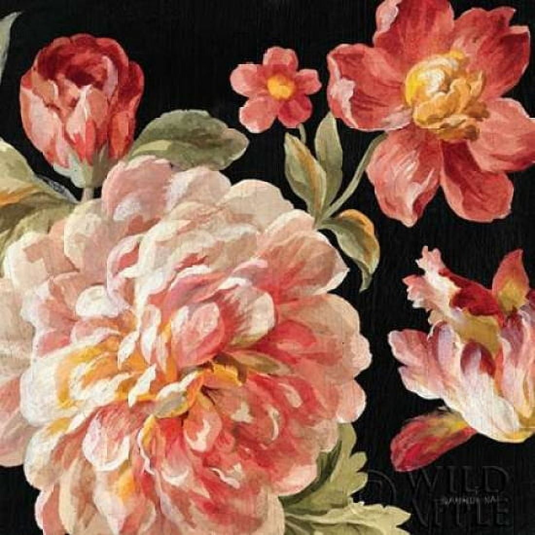 Mixed Floral IV Crop I Canvas Art - Danhui Nai (24 x 24)