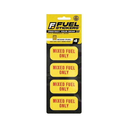 Mixed Fuel Only Sticker | 2x1 | 4 Labels