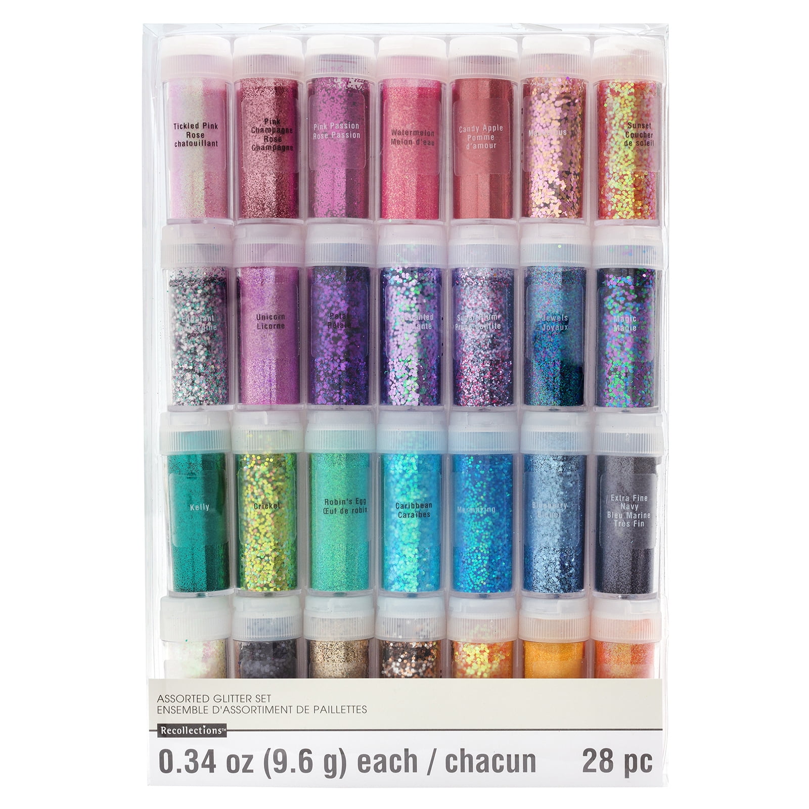 Mixed Glitter Set by Recollections - Assorted Glitter Set for Resin - Card Making - Decorations - Home DecorProject and Arts & Crafts - 1 Pack