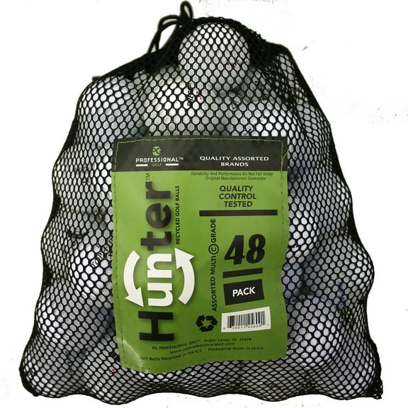 Mixed Golf Ball Brands, Mint/ 5A/ AAAAA Quality, 48 Pack, White