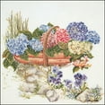 thumbnail image 1 of Mixed Hydrangea On Aida Counted Cross Stitch Kit, 18.75" x 16", 16 Count, 1 of 1