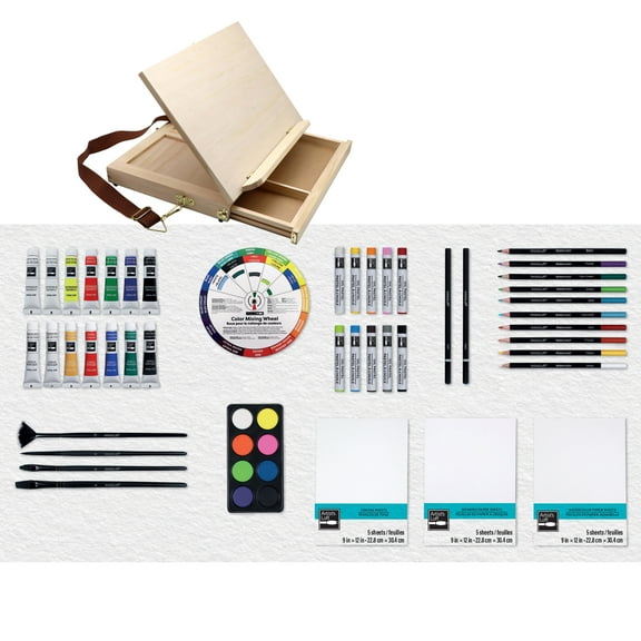 Mixed Media Art Set by Artist's Loft - Art Set for Drawing - Painting - Coloring - Arts & Crafts - 1 Pack