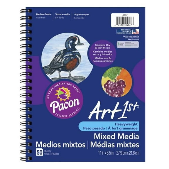 Mixed Media Journal, 11 x 8.5 in. - 50 Sheets