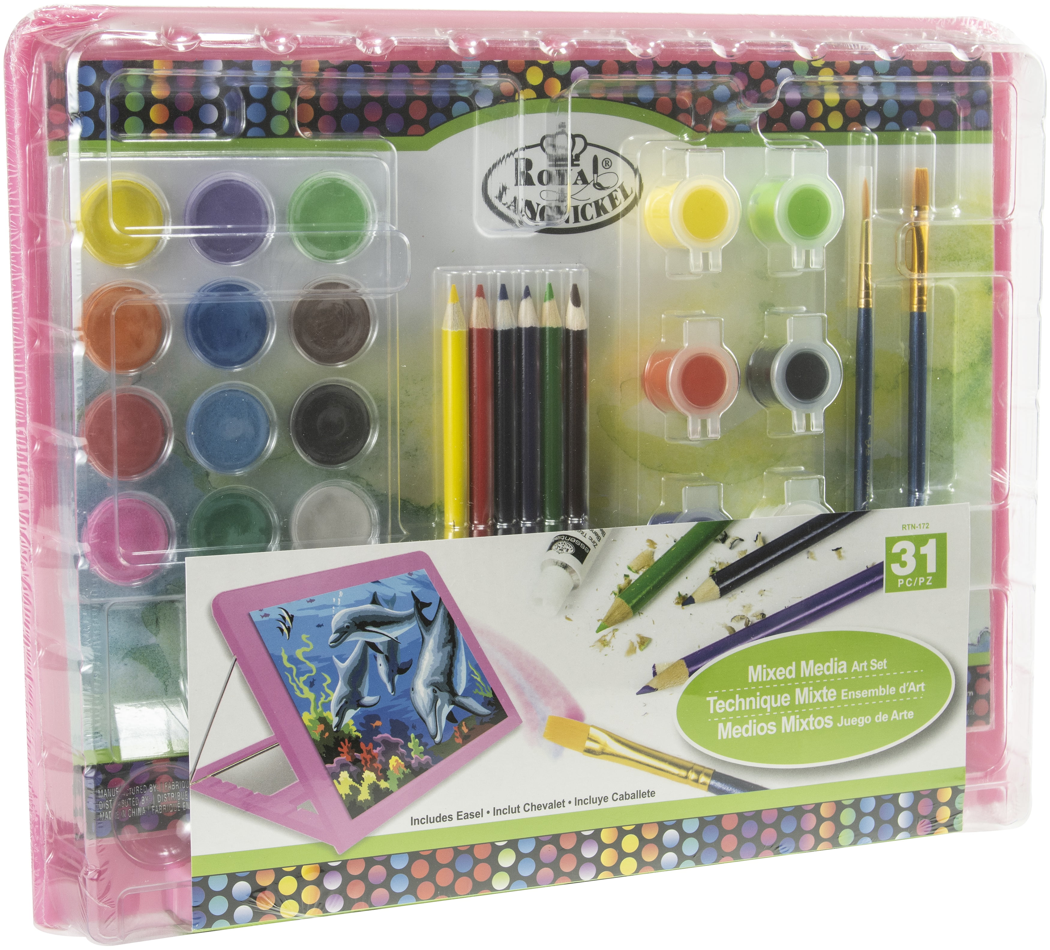 Royal & Langnickel 31pc Mixed Media Easel Art Set