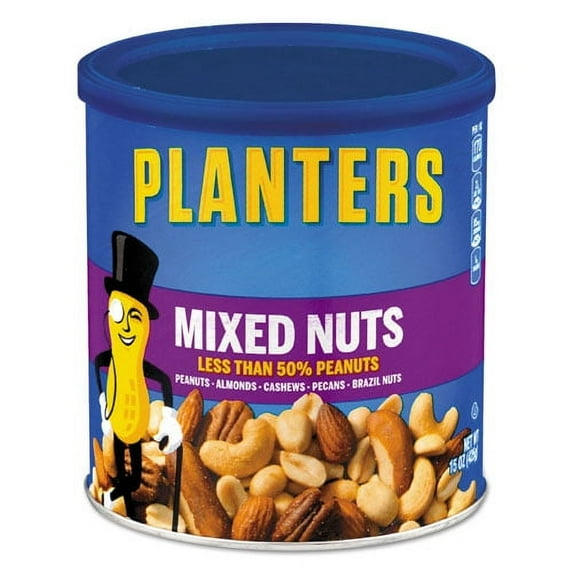 Mixed Nuts, 15 Oz Can | Bundle of 2 Each