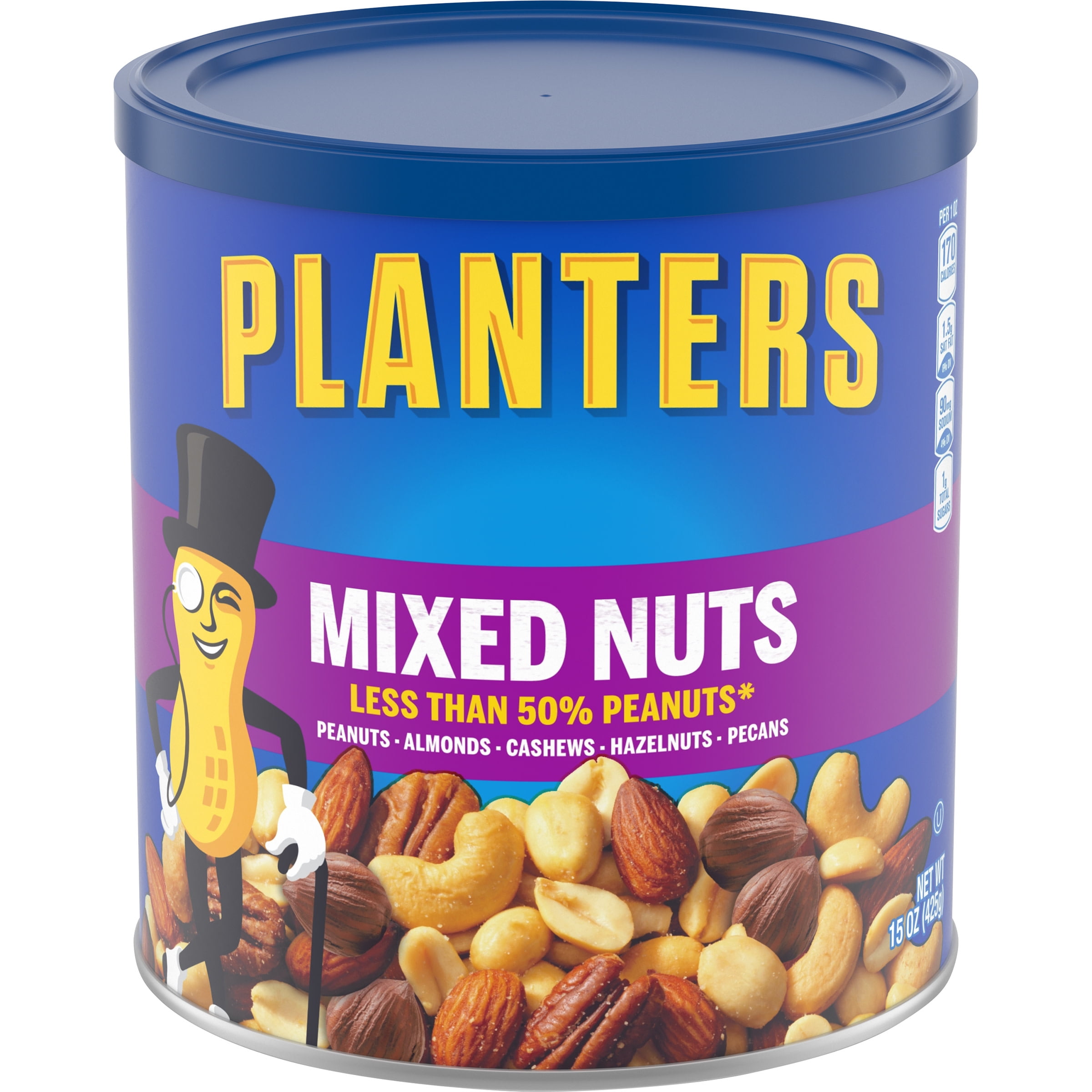 Mixed Nuts, 15 Oz Can | Bundle of 5 Each