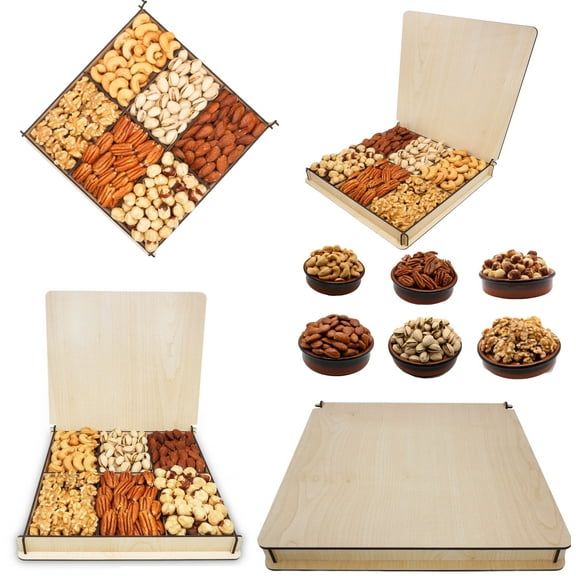 Mixed Nuts Baskets, Gourmet Food Fresh Gift Idea, Birthday, Mothers, Dad, Family, Secret Garden's