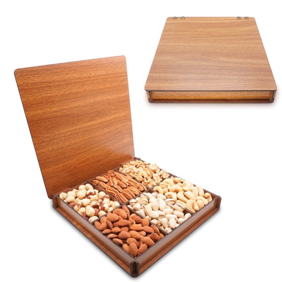 Mixed Nuts Baskets, Gourmet Food Fresh Gift Idea for Business, Birthday, Mothers, Dad, Family