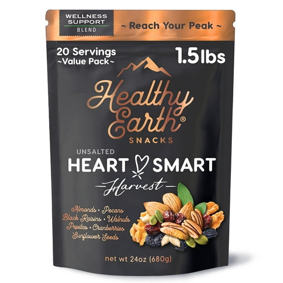 Mixed Nuts Unsalted | Trail Mix | Trail Mix without Peanuts | Gourmet Snacks, Protein Snacks, Gluten Free, No Preservatives, High Fiber (Wellness Support)