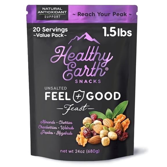 Mixed Nuts Unsalted | Trail Mix | Trail Mix without Peanuts | Gourmet Snacks, Protein Snacks, Gluten Free, No Preservatives, High Fiber (Natural Antioxidant)
