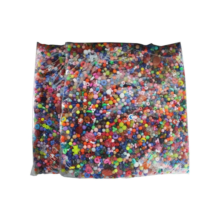 Opaque Mix Plastic Craft Beads Mix (113g)