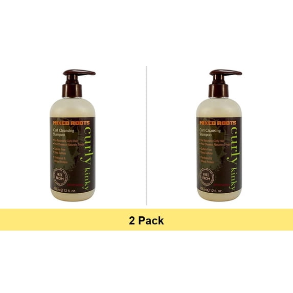 Mixed Roots Curl Cleansing Shampoo, 12 Oz - 2 Pack