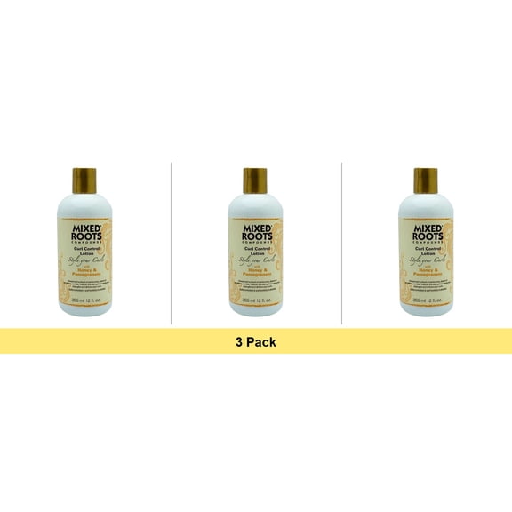 Mixed Roots Curl Control Lotion, 12 Oz - 3 Pack Bundle