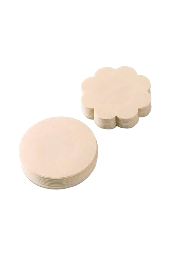 Mixed Round & Flower Shape Disposable Adhesive Nipple Covers 100 Pieces