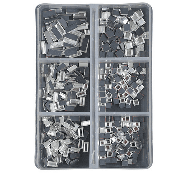 Mixed Size Flatback Rhinestones, Non Hotfix Round Crystal Gems Glass Stone Beads For Face Nail Art Clothes Shoes Bags Bling Embellishments - shape2