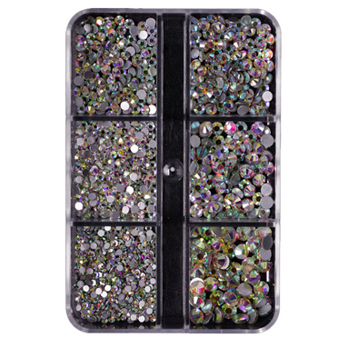 Mixed Size Non-Hotfix Crystal Gems for Face, Nail, Clothing, Shoe & Bag Bling Decorations Flatback Rhinestones