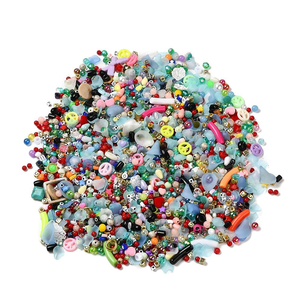 Mixed Style Acrylic Findings Mixed Color 6~45x6~45mm Hole: 1~5mm DIY